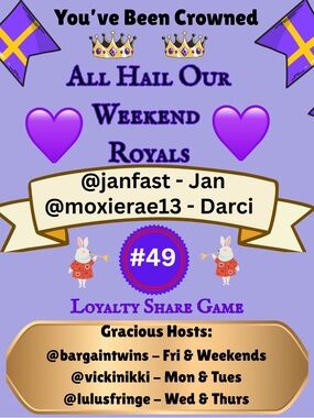 WEEKEND QUEENS ARE HERE!
💜 QUEENS JAN & DARCI 💜
PLAY HERE & GO LIKE GAME 5-0!